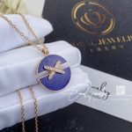 Chaumet Jeux De Liens Harmony Medium Model Pendant Rose Gold, Lapis Lazuli 084650 (2)