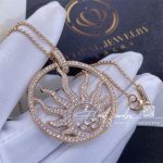 Chopard 18g Rose God Happy Diamonds Sun Necklace 796455 1001 (4)