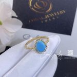 Boucheron Serpent Boheme Couleur Yellow Gold Turquoise Ring Jrg02856 (1)