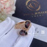 Boucheron Serpent Bohème Two Stone Ring, S Motifs Rhodolite Jrg02824 (4)