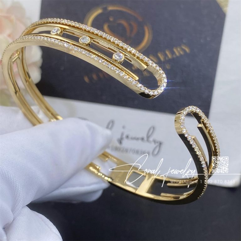 Messika Move 10th Bangle Yellow Gold Diamond Bracelet 11426 Yg (7)