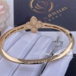 Roberto Coin Princess Flower Bangle Rose Gold With Diamonds (7)