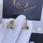 Marli Cleo Diamond Huggie Earrings In Rose Gold Green Agate (3)