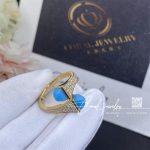 Marli Cleo Diamond Midi Ring In Yellow Gold Turquoise (2)