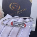 Marli Cleo Diamond Midi Slip On Bracelet In White Gold Carnelian (2)