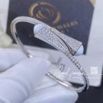 Marli Cleo Diamond Midi Slip On Bracelet In White Gold White Agate (7)