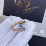 Marli Cleo Diamond Slim Ring In Rose Gold Turquoise (2)