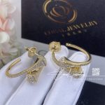 Marli Cleo Full Diamond Open Hoop Earrings In Yellow Gold (2)