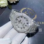 Audemars Piguet Royal Oak Steel 41mm Moissanite Diamond Watch 25ct (3)