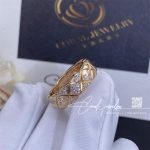 Chanel Coco Crush Ring Quilted Motif, Small Version, 18k Beige Gold, Diamonds J11101 (3)