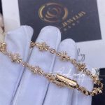 Chrome Hearts Tiny E Cross Bracelet In 22k Rose Gold With Diamonds (6)