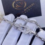 Fred Force 10 Bracelet 18k White Gold And Diamonds Large Model White Gold Chain (6)