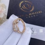 Fred Fred Force 10 Ring Medium Model 18k Pink Gold And Diamonds (1)