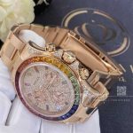 Rolex Cosmograph Daytona Rainbow Custom Diamonds Rose Gold 116595rbow 0004 (4)