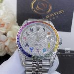 Rolex Datejust 41 Diamond Rainbow Bezel Arabic 41mm Steel Jubilee Watch 126300 (11)