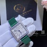 Charles Oudin Pansy Retro 24mm Watch Arabic Style Green Straps (3)