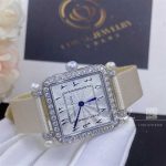 Charles Oudin Pansy Retro With Pearls Watch Medium 24mm Arabic Style Whitestraps (6)