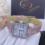 Charles Oudin Pansy Retro With Pearls Watch Medium 24mm Pink Straps (6)