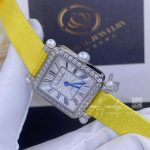 Charles Oudin Pansy Retro With Pearls Watch Medium 24mm Yellow Straps (2)