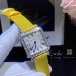 Charles Oudin Pansy Retro With Pearls Watch Medium 24mm Yellow Straps (2)