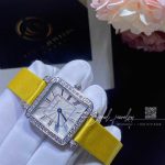 Charles Oudin Pansy Retro With Pearls Watch Medium 24mm Yellow Straps (3)