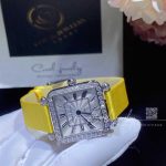 Charles Oudin Pansy Retro With Pearls Watch Medium 24mm Yellow Straps (7)