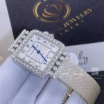 Charles Oudin Rose Retro 24mm Medium Satin And Diamond Watch Arabic Style Hindu Numerals (7)