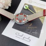 Graff Classic Butterfly Watch Diamond Set Ruby Dial, White Gold, Red Alligator Strap (11)