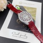 Graff Classic Butterfly Watch Diamond Set Ruby Dial, White Gold, Red Alligator Strap (9)