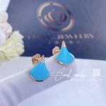 Bulgari Divas’ Dream Earrings Rose Gold Diamonds With Turquoise Ref. 353036 (3)