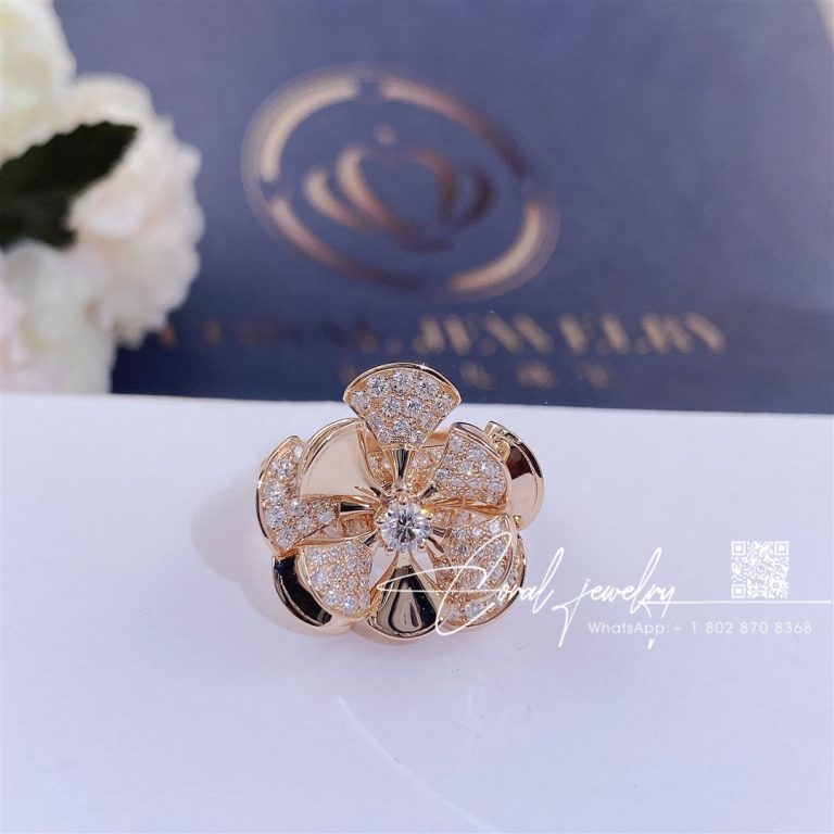 Bulgari Divas’ Dream Ring Rose Gold Diamonds Ref. An856354 (1)