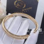 Bulgari B.zero1 Bangle Bracelet In 18 Kt Rose Gold With White Ceramic Ref. 351408 (6)