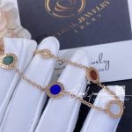 Bulgari Bvlgari 18 Kt Rose Gold Bracelet Set With Carnelian, Lapis, Malachite And Mother Of Pearl Elements (6)