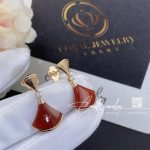 Bulgari Divas’ Dream Earrings Rose Gold Diamonds And Carnelian Ref. 356749 (2)