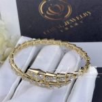 Bulgari Serpenti Viperone Coil Thin Bracelet In 18 Kt Yellow Gold And Full Pavé Diamonds Ref. 353794 (4)