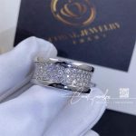 Bulgari B.zero1 Ring In 18 Kt White Gold Set With Pavé Diamonds On The Spiral Ref. 345592 (3)