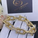 Tiffany Hardwear Large Link Bracelet In Yellow Gold With Diamonds (2)