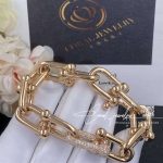 Tiffany Hardwear Link Bracelet In Rose Gold With Diamonds (3)