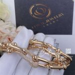 Tiffany Hardwear Link Bracelet In Rose Gold With Diamonds (4)