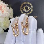 Tiffany Hardwear Link Earrings In 18k Rose Gold With Pavé Diamonds (2)