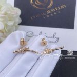 Tiffany Knot Earrings In Rose Gold With Diamonds (4)