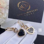 Chopard Happy Hearts Earrings, Ethical Rose Gold, Diamonds, Onyx 837482 5210 (4)