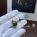 Piaget Possession Rose Gold Malachite Diamond Pendant G33pa900 (8)