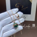 Piaget Possession Rose Gold Malachite Diamond Pendant G33pa900 (9)