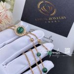 Piaget Possession Rose Gold Malachite Diamond Pendant G33pe300 (11)