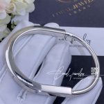 Tiffany Lock Bangle In White Gold With Diamond Accents (7)