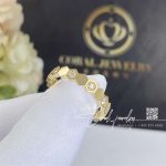 Chaumet Bee My Love Half Pavé Diamond Ring In Yellow Gold 4mm (1)