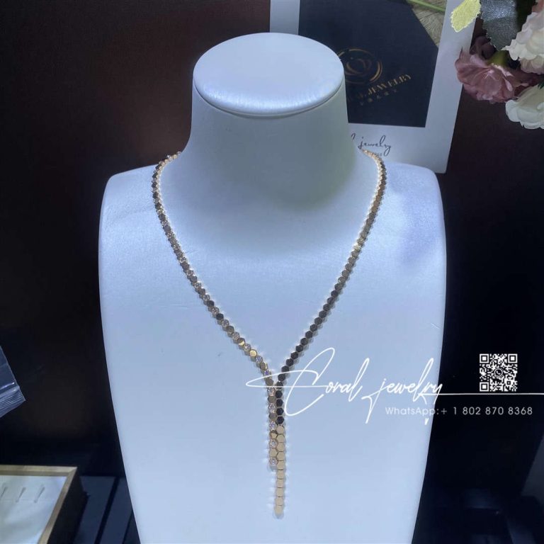 Chaumet Bee My Love Necklace Rose Gold, Diamonds 083989 (2)