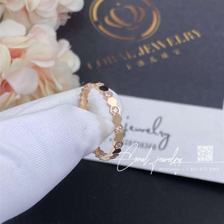 Chaumet Bee My Love Ring Rose Gold, Diamonds, 2.5mm 081933 (1)