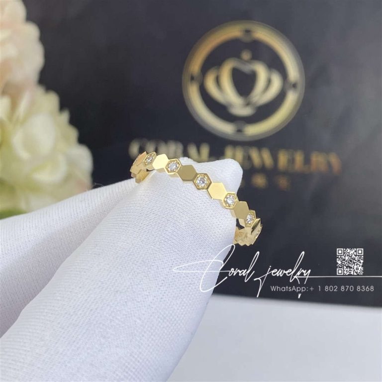 Chaumet Bee My Love Ring Yellow Gold, Diamonds, 2.5 Mm 081932 (1)